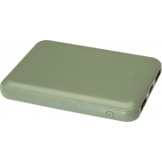Asama powerbank o pojemności 5000 mAh Type-C z tworzyw sztucznych pochodzących z recyklingu, zielony