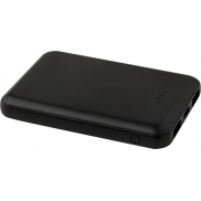 Asama powerbank o pojemności 5000 mAh Type-C z tworzyw sztucznych pochodzących z recyklingu, czarny