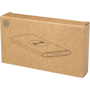 Juice bezprzewodowy powerbank o pojemności 8000 mAh Type-C z aluminium pochodzącego z recyklingu, czerwony