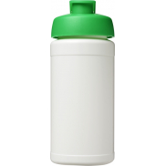 Baseline bidon o pojemności 500 ml z wieczkiem zaciskowym, biały, zielony