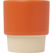 Olympia kubek do espresso z glinianym dnem, z możliwością układania w stosy, 130 ml, pomarańczowy