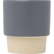 Olympia kubek do espresso z glinianym dnem, z możliwością układania w stosy, 130 ml, szary