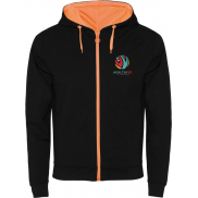 Fuji bluza unisex, 2xl, czarny, pomarańczowy