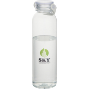 Sky butelka na wodę o pojemności 630 ml z tworzyw sztucznych pochodzących z recyklingu, posiadająca certyfikat RCS , biały