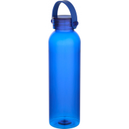 Sky butelka na wodę o pojemności 630 ml z tworzyw sztucznych pochodzących z recyklingu, posiadająca certyfikat RCS , niebieski