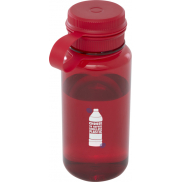 Butelka sportowa Ryder z materiału RPET, z certyfikatem RCS, o pojemności 900 ml, z wielofunkcyjną zakrętką, czerwony