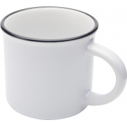 Bari kubek ceramiczny z nadrukiem sublimacyjnym o pojemności 240 ml, biały