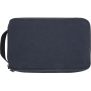 Organizer na przybory toaletowe z materiałów recyklingowanych Trace 500 g/m² Aware™ , niebieski