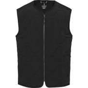 Quartz pikowany bezrękawnik typu unisex z recyklingu z certyfikatem GRS, xl, czarny