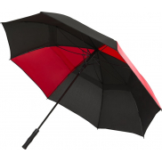 Jeff 30-calowy wiatroodporny parasol golfowy, czerwony