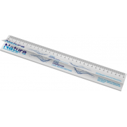Sticky-Mate® recycled sticky notes with printed 30 cm ruler, 25 stron, biały