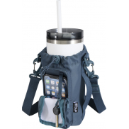Trip Aware™, torba na butelki wykonana z materiałów z recyklingu, 2 l, niebieski