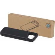 Alkes wodoodporny powerbank z karabińczykiem o pojemności 5000 mAh i mocy 12 W, wykonany z tworzyw sztucznych pochodzących z , c