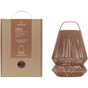 Originalhome Lampion przenośny abażur z recyklingu, czerwony