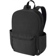 Recanvas miejski plecak na 15,6-calowego laptopa o pojemności 16 l z recyklingu z certyfikatem GRS, czarny