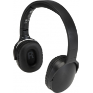 Ancha bezprzewodowy zestaw słuchawkowy Bluetooth® wokółuszny z tworzyw sztucznych pochodzących z recyklingu, czarny
