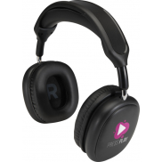 Alzir bezprzewodowy zestaw słuchawkowy Bluetooth® wokółuszny z tworzyw sztucznych pochodzących z recyklingu, czarny