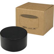 Ankaa bezprzewodowy głośnik Bluetooth® o mocy 3 W z recyklingowanego aluminium, czarny