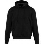 Boris 280 g/m2 bluza z kapturem unisex z bawełny organicznej z certyfikatem OCS w stylu oversize, 4xs, czarny