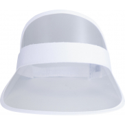 Bright czapka z przezroczystym daszkiem , biały