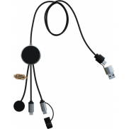 SCX.design C34 kabel do ładowania smartwatcha 7 w 1 , czarny