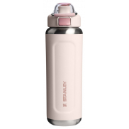 Termoizolowany bidon na wodę Stanley Classic Wellspring 710 ml wykonany z recyklingowanej stali nierdzewnej, różowy