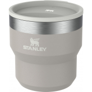 Termoizolowany kubek kempingowy Stanley Stay Hot 295 ml ze stali nierdzewnej, umożliwiający wkładanie kubków jeden w drugi, szar