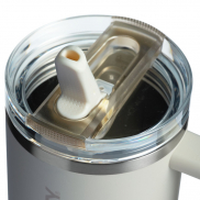 Stanley Quencher® ProTour 1180 ml termoizolowany kubek ze słomką, wykonany z recyklingowanej stali nierdzewnej , żółty