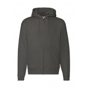 Bluza z kapturem zapinana na zamek Premium - charcoal