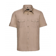 Koszula z podwijanymi rękawami - khaki
