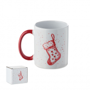 Ceramiczny kubek 300ml - czerwony