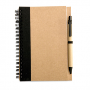 Notes z długopisem - czarny