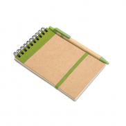 Notes z długopisem 70 kartek - limonka