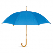 Parasol z drewnianą rączką - niebieski