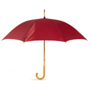 Parasol z drewnianą rączką - burgund