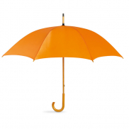 Parasol z drewnianą rączką - pomarańczowy