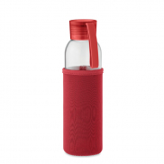 Szklana butelka 500 ml - czerwony