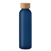 Butelka z matowego szkła500 ml - przezroczysty niebieski
