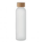 Butelka z matowego szkła500 ml - przezroczysty biały