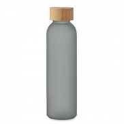 Butelka z matowego szkła500 ml - przezroczysty szary