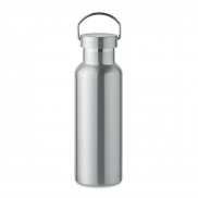 Butelka podwójna ścianka500 ml - srebrny mat