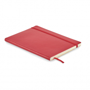 Notes A5 z recyklingu - czerwony