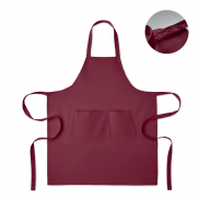 Fartuch bawełna org. 240gr/m² - burgund