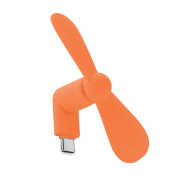 Przenośny wentylator USB - pomarańczowy