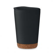 Kubek dwuścienny 300 ml - czarny