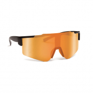 Lustrzane sportowe okulary prze - pomarańczowy