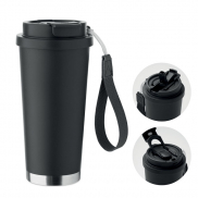 Kubek dwuścienny 500 ml - czarny