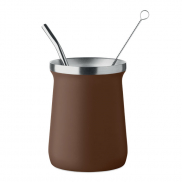 Kubek do herbaty yerba mate - brązowy