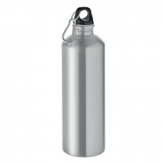 Butelka z 1 ścianką 1000 ml - srebrny mat