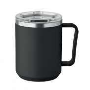 Kubek z 2 ściankami 400 ml - czarny